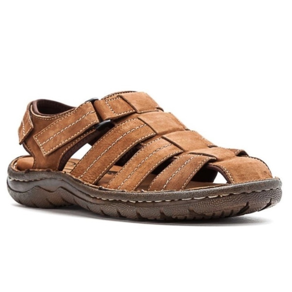 NEW Propet Men's Jospeh Fisherman Sandals Comfort Shoes Brown 9